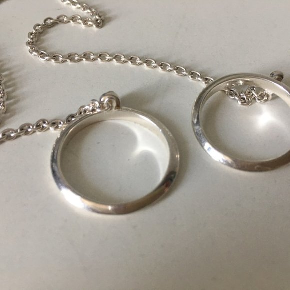 Pamela Love sterling silver bracelet and double ring- on chain - Picture 9 of 9